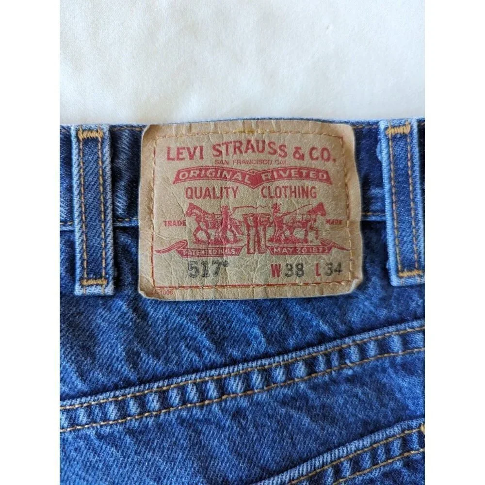 Levi's 517 Bootcut Jeans Mens 38 x 34 Medium Wash Denim Western
